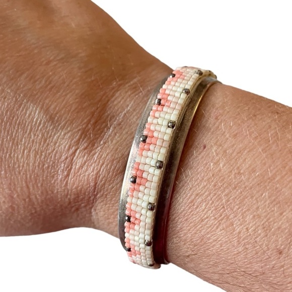 Chan Luu Silver Beaded Bangle Cuff Bracelet - Picture 2 of 7